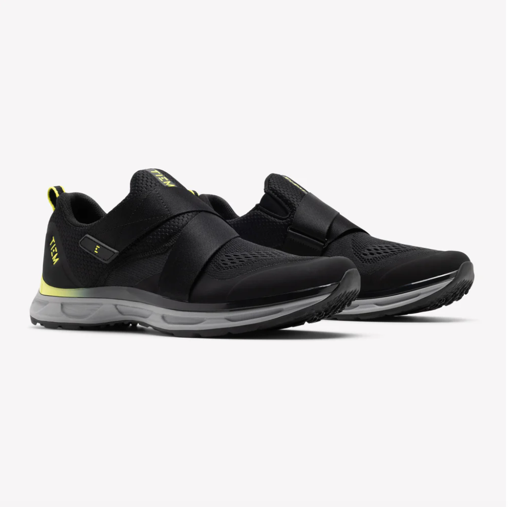 Tiem Men's Slipstream Cycling Shoe- Black/Citron