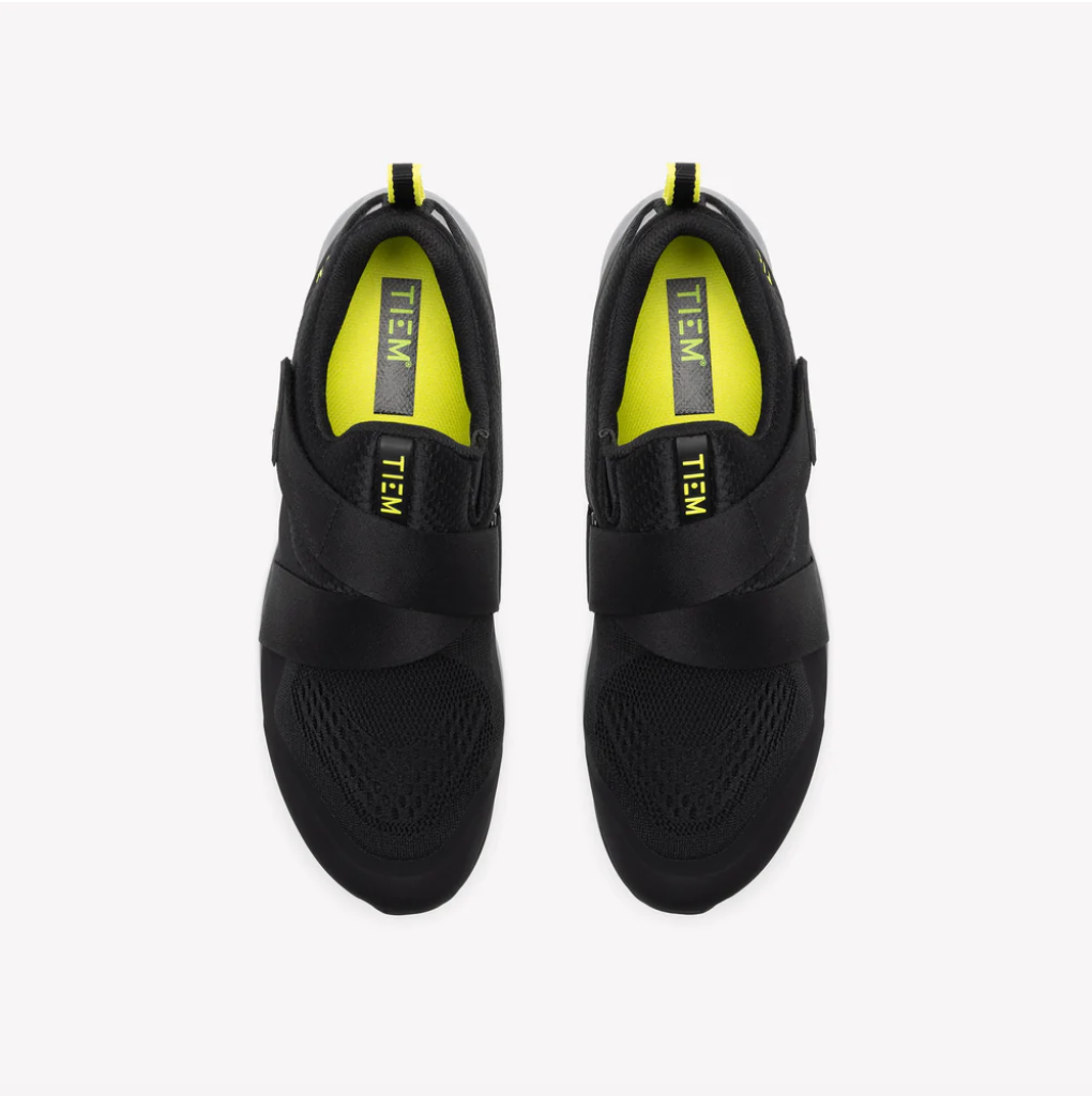 Tiem Men's Slipstream Cycling Shoe- Black/Citron