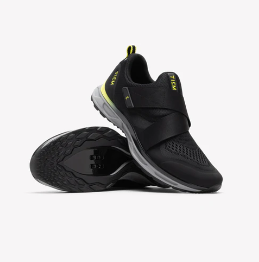 Tiem Men's Slipstream Cycling Shoe- Black/Citron
