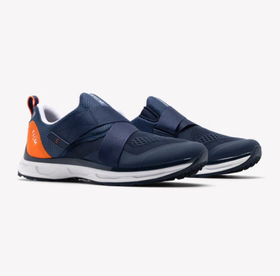 Tiem Men's Slipstream Cycling Shoe- Navy/Orange