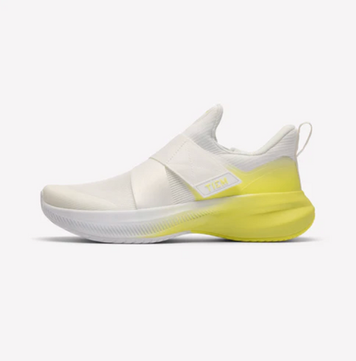 Tiem Lynx Cycling Shoe-White/Bold Citron
