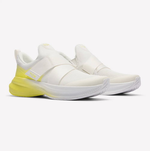 Tiem Lynx Cycling Shoe-White/Bold Citron