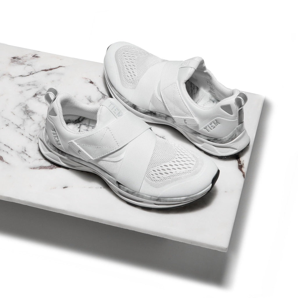Tiem Slipstream Cycling Shoe- White Marble