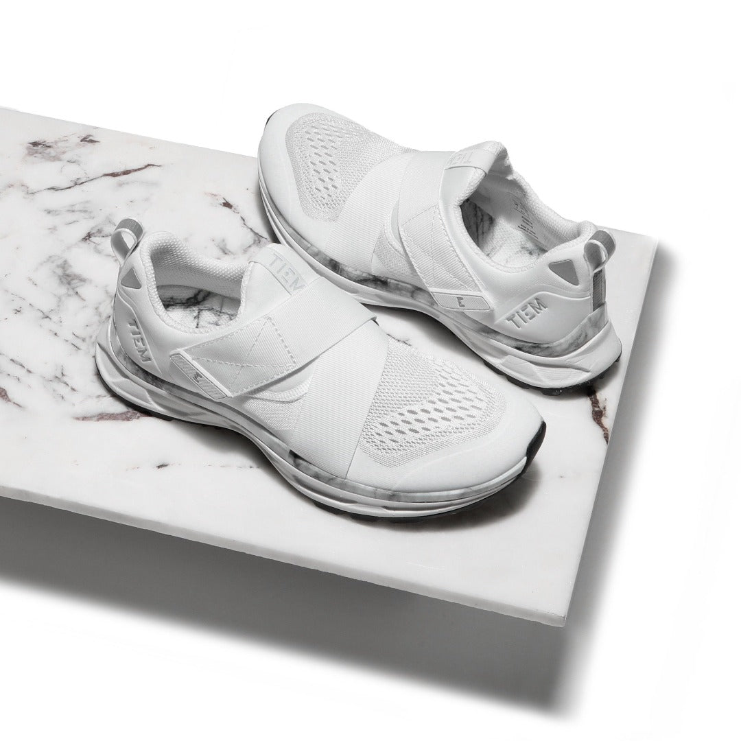 Tiem Slipstream Cycling Shoe- White Marble